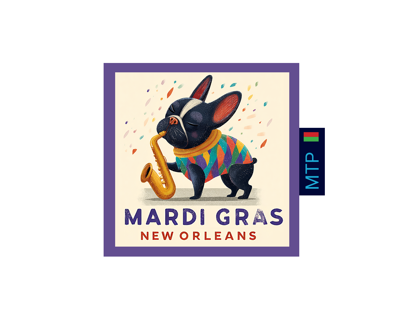 New Orleans Dog Leash and Carrier Strap Wrap