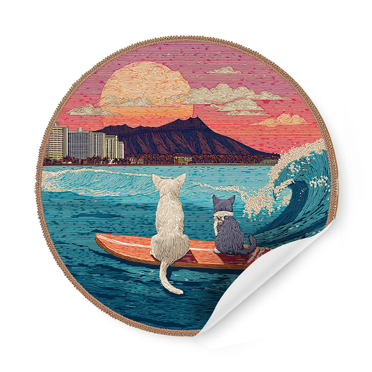 Hawaii Cat Sticker