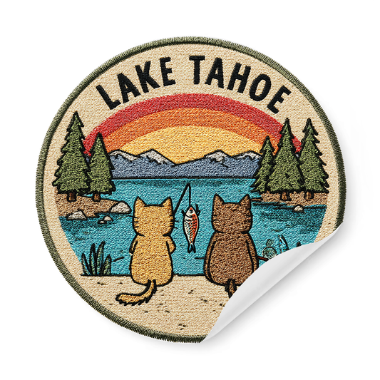 Lake Tahoe Cat Sticker