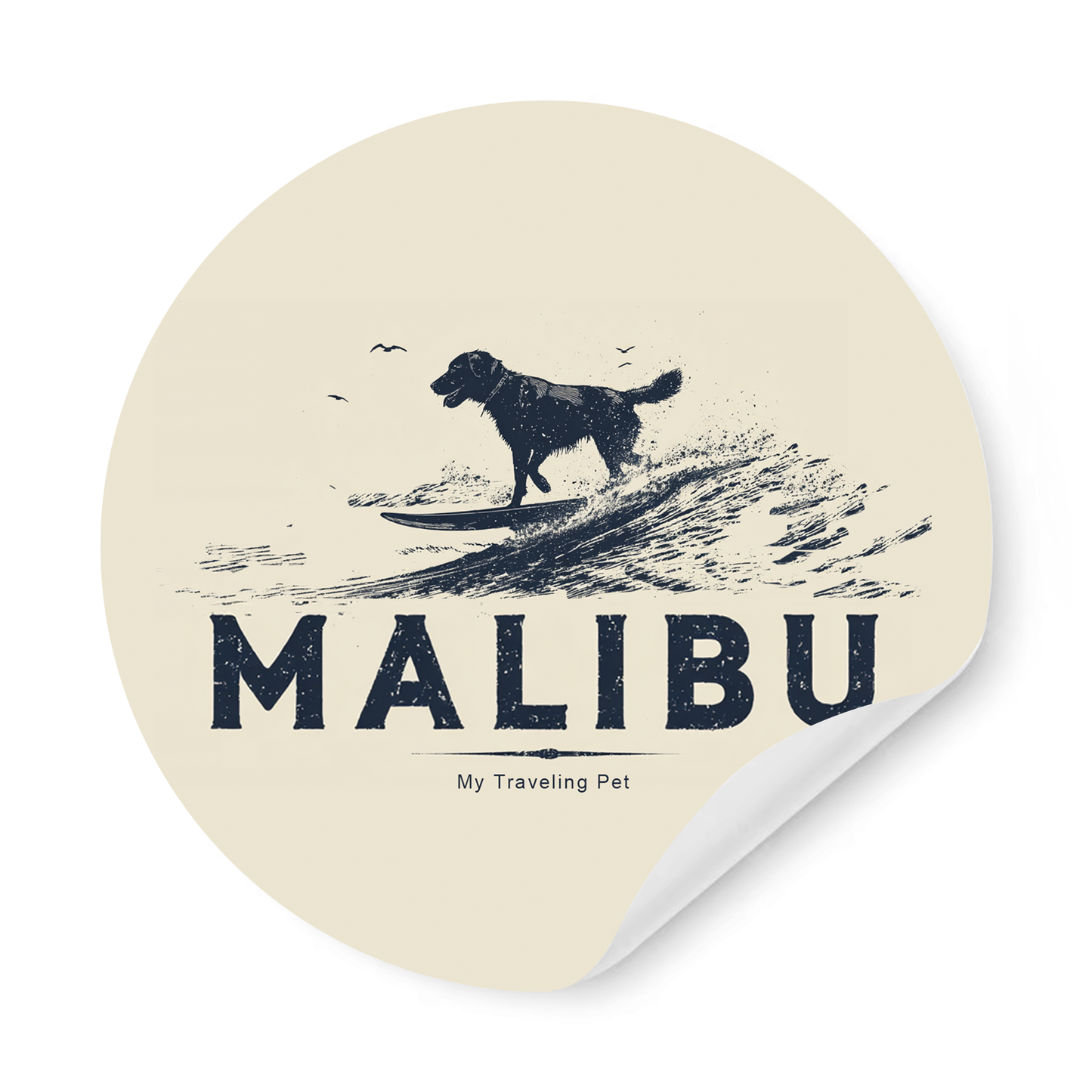 Malibu Dog Sticker