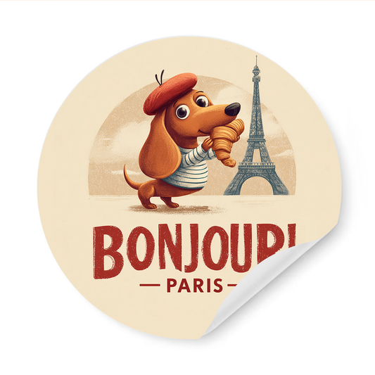 Paris Dog Sticker