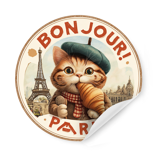 Paris Cat Sticker