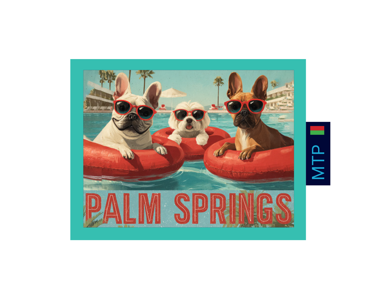 Palm Springs Dog Leash and Carrier Strap Wrap