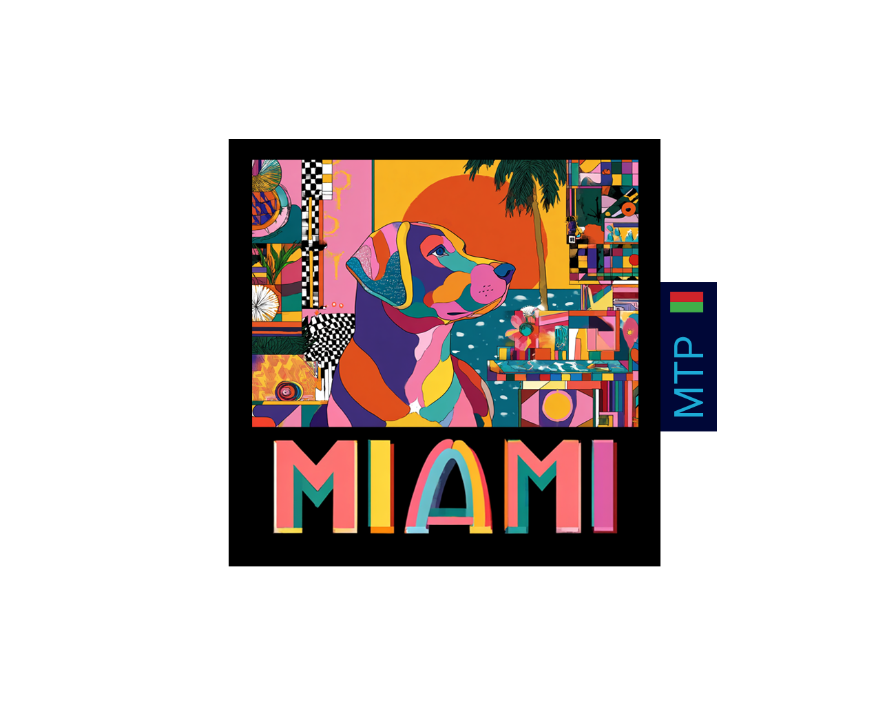 Miami Dog Leash and Carrier Strap Wrap